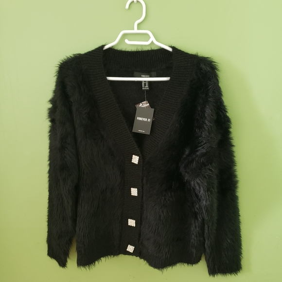 Forever 21 Faux Fur Cardigan - Picture 1 of 5